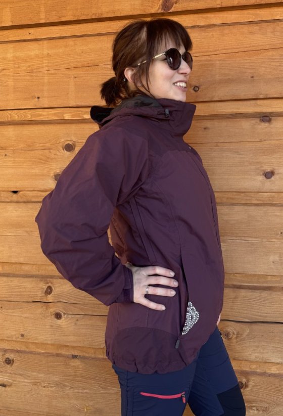 Dámská vínová nepromokavá bunda Helly Hansen, vel. M