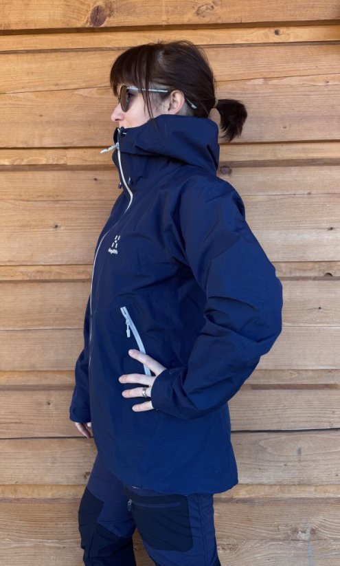 Dámská tm. modrá bunda s membránou Haglöfs, vel. M