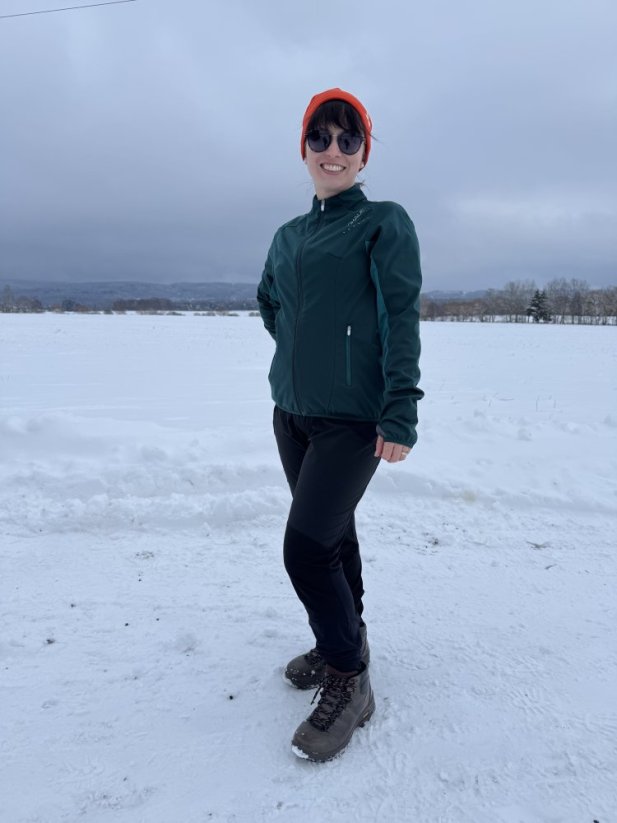 Dámská smaragdová softshellka Johaug, vel. M