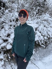 Dámská smaragdová softshellka Johaug, vel. M