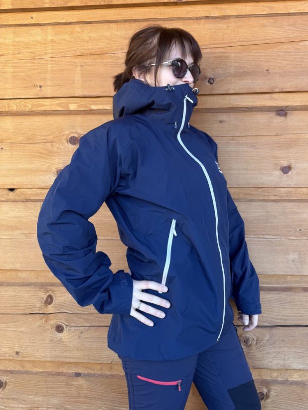 Dámská tm. modrá bunda s membránou Haglöfs, vel. M